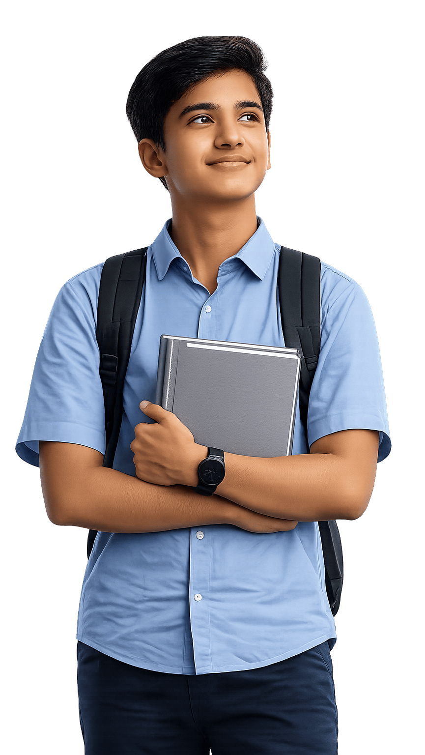 Student comparing two academic journeys